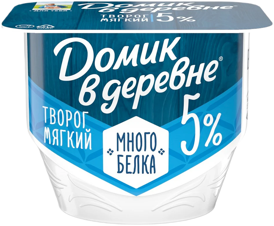 Домик в деревне Творог мягкий 5%