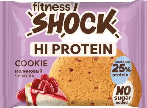 FitnessShock Protein Cookie Малиновый чизкейк