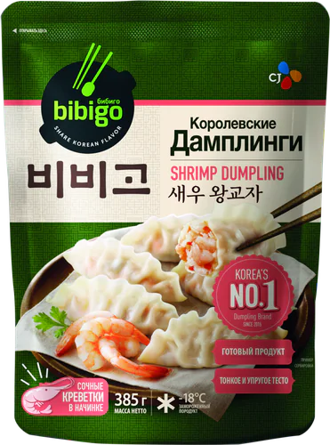 Bibigo Дамплинги королевские с креветками